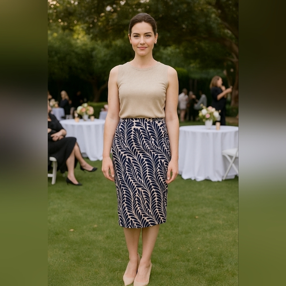 Anne Klein Floral Wrap Skirt - Chic & Versatile Design